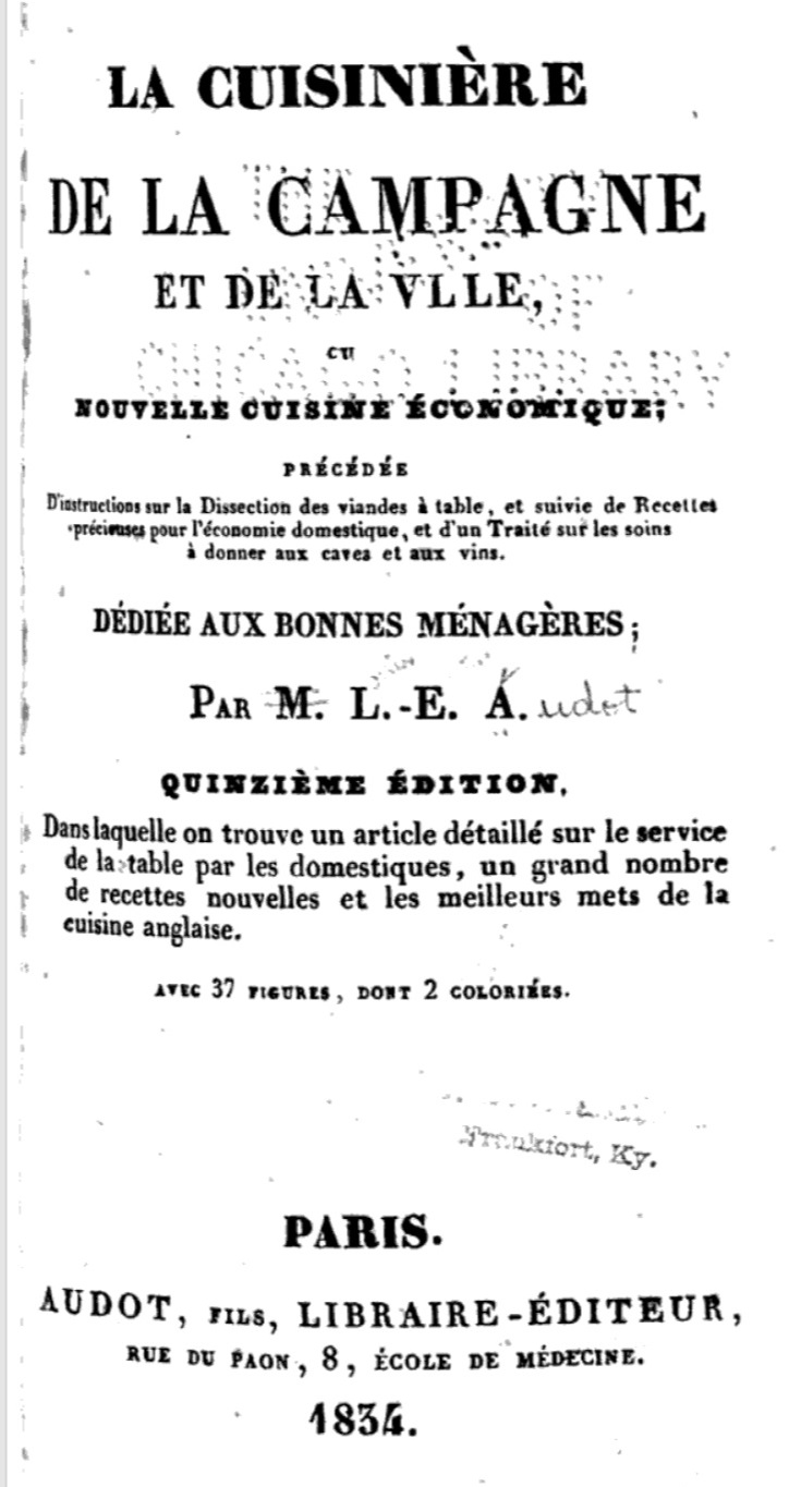 La cuisinière de la campagne et de la ville